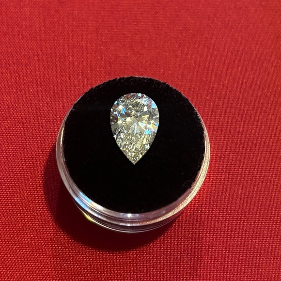 Rare Exquisite 4.50 CT  Pear Lab Diamond G VS2 Excellent Grade - Picture 4 of 14